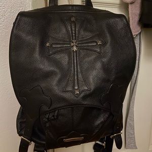 large chrome hearts leather backpack